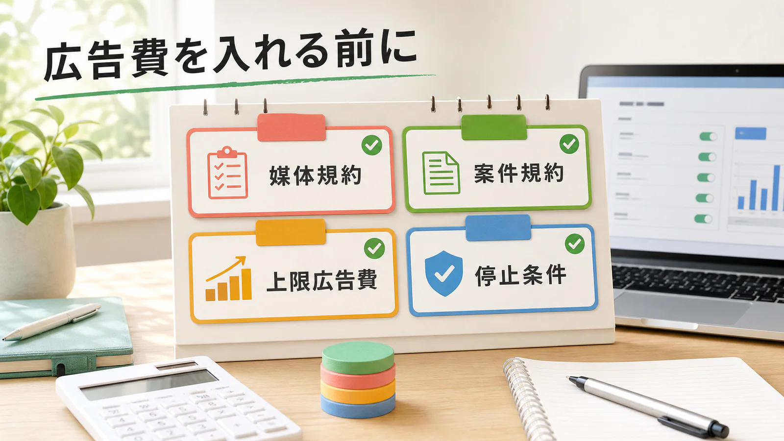 PPCアフィリエイトで広告費を使う前に確認する媒体規約、案件規約、上限広告費、停止条件